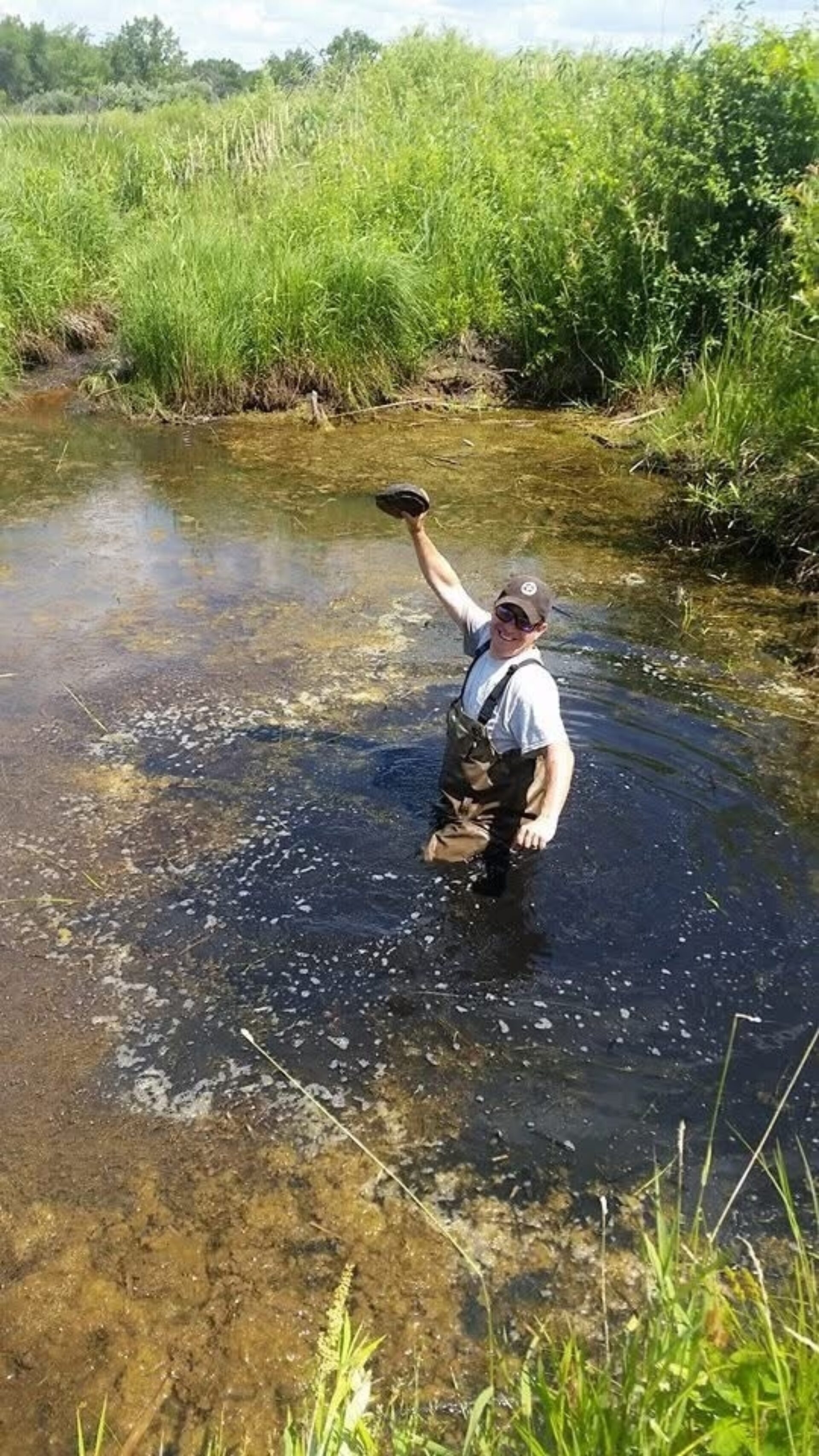 Gary leaping to catch missing viola 4 1