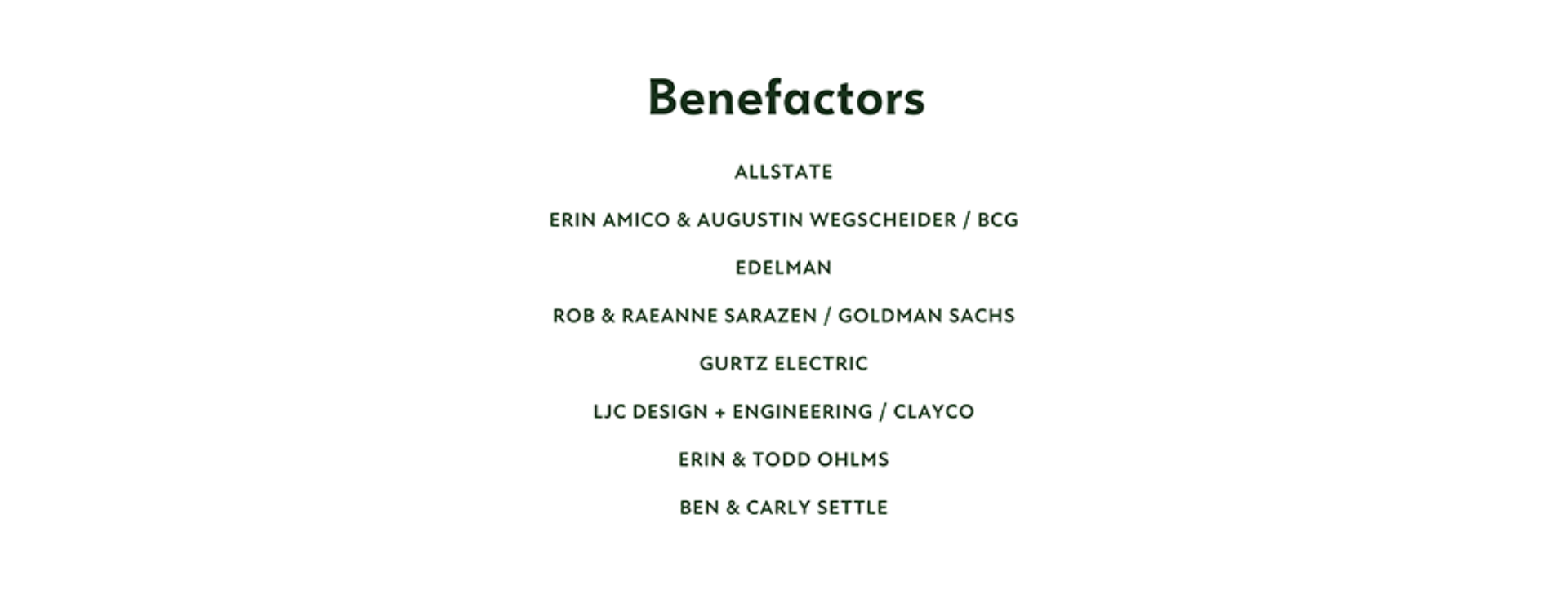 Benefactors